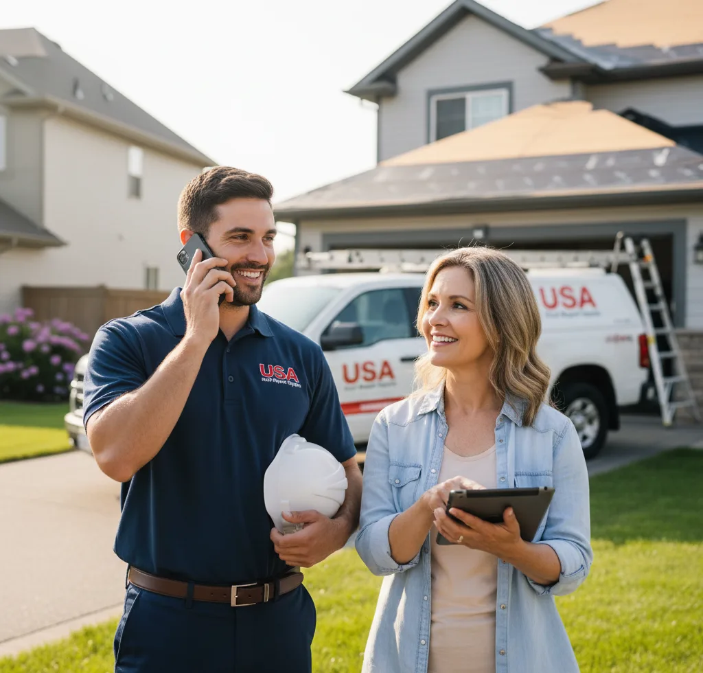USA Roof Repair Experts customer support in Sharon